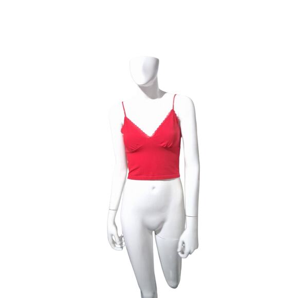 Y2K Vintage Ambiance Babydoll Womens size Medium Lace Cropped Fairygrunge Cami - Picture 6 of 12